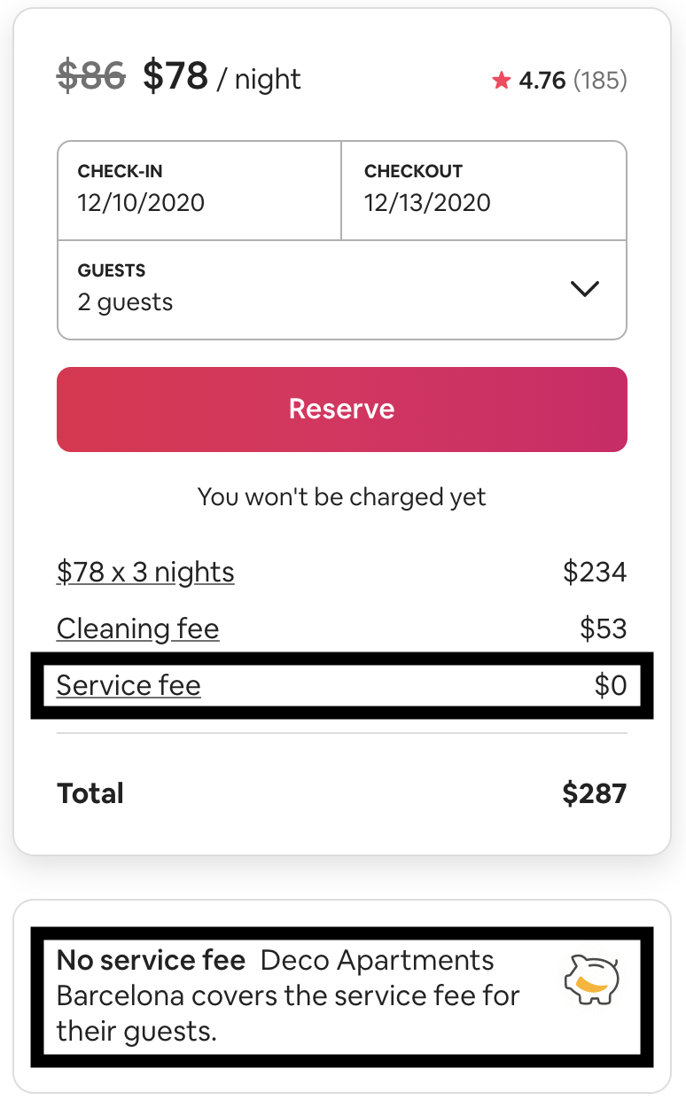 Airbnb-host-fees-the-host-only-fee-structure