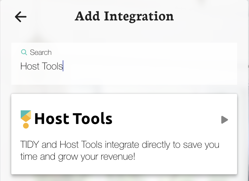 TIDY and Host Tools Integration