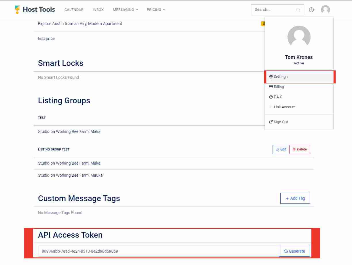 Screenshot of TIDY and Host Tools integration