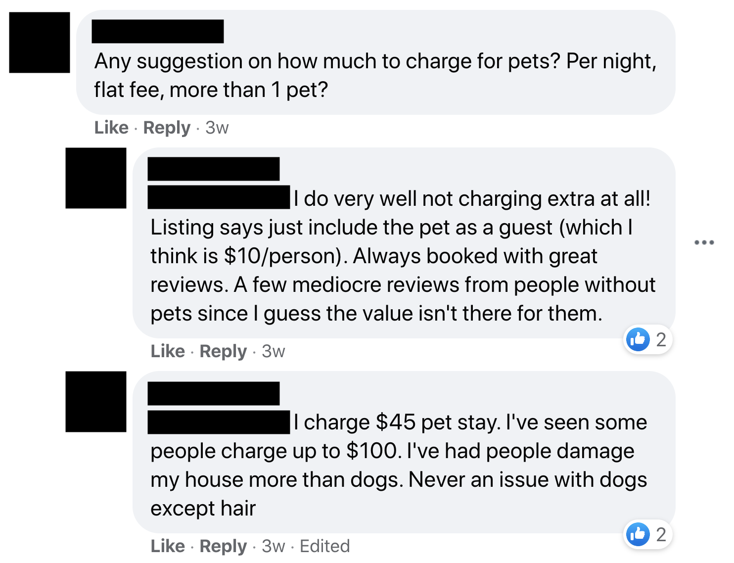 user explains how pet-friendly vacation rentals can increase bookings