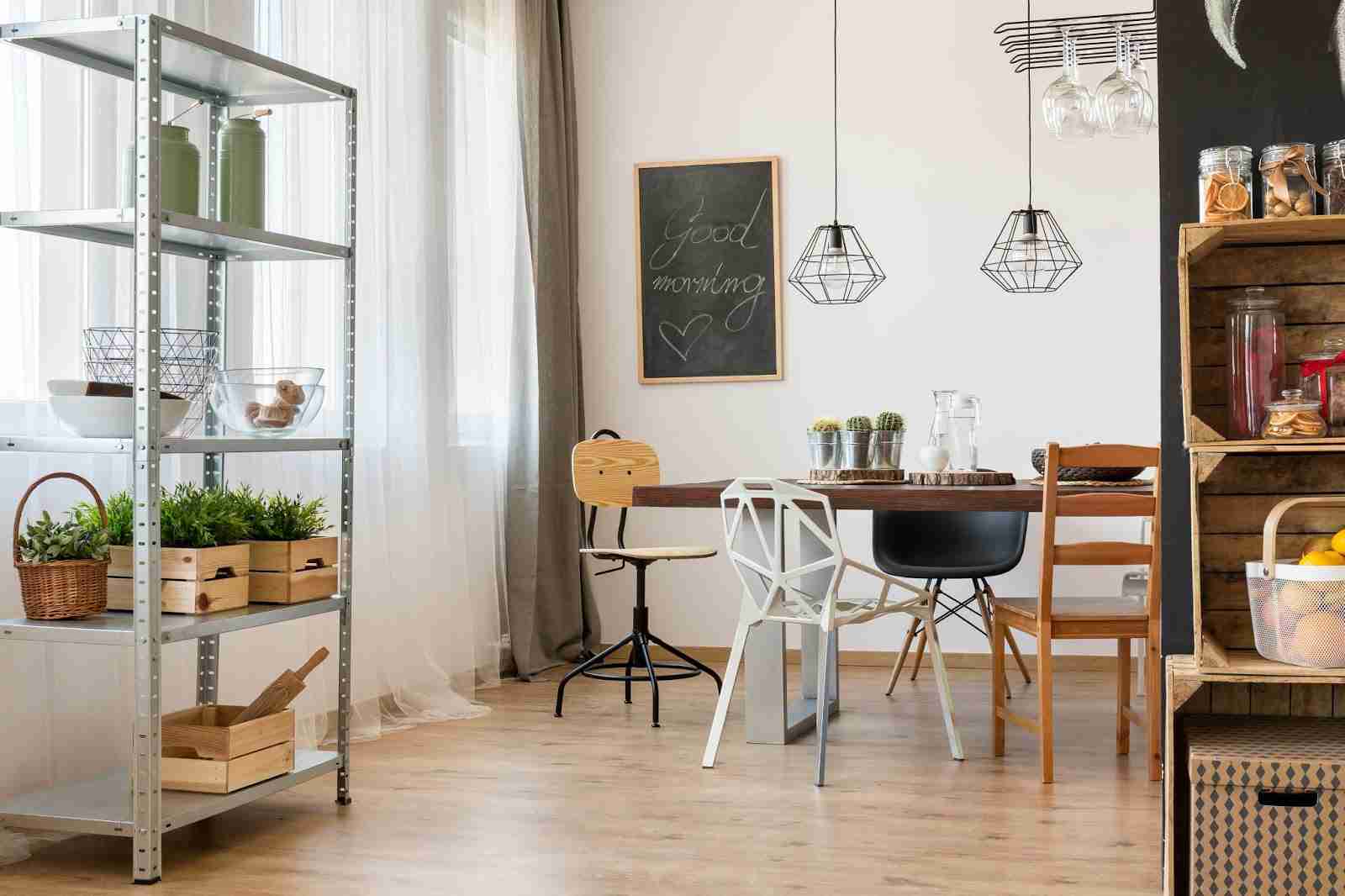 Photograph of an apartment with natural light and corner technique