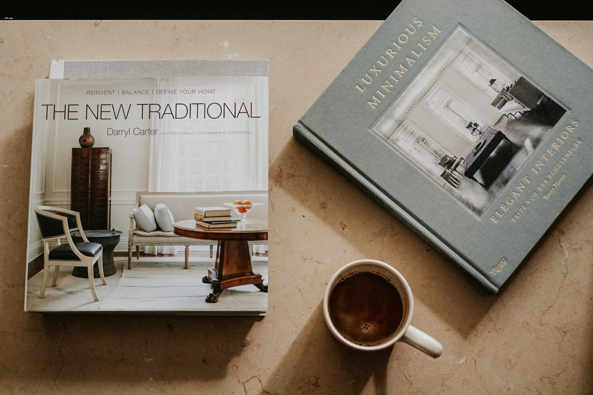 decorating with coffee table books