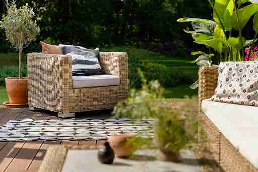 Patio at a vacation home